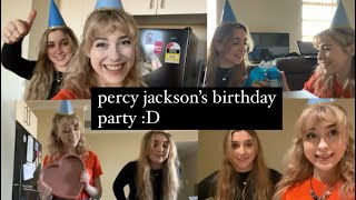 i threw a birthday party for percy jackson | ashlee tayla