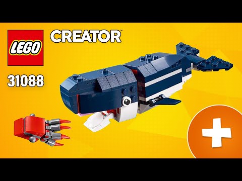 LEGO Creator Whale from Deep Sea Creatures (31088) EXTRA Building Instructions @TopBrickBuilder