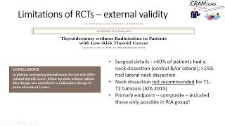 Download the video "CRAMsurg chapter 28 - limitations of RCTs in surgical research"