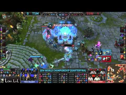 [Worlds 2014] Day 9 Quarterfinals SSW vs TSM Recap - Highlights and Funnys
