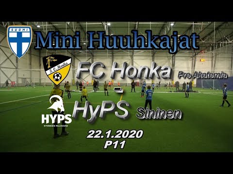 Mini Huuhkajat P11 FC Honka Pre Akatemia vs HyPS Sininen 22.1.2020