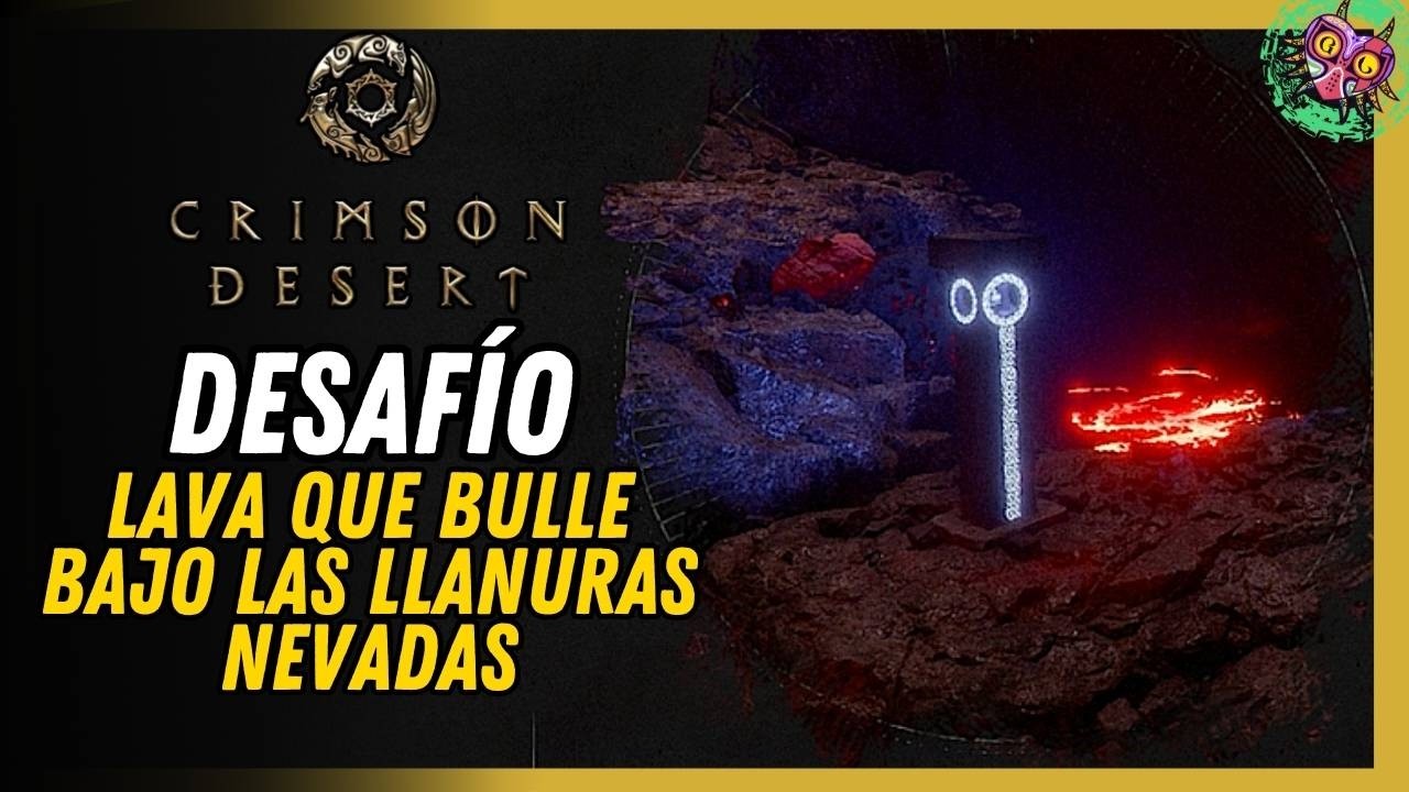 Lava Que Bulle Bajo Las Llanuras Nevadas Ubicación Crimson Desert