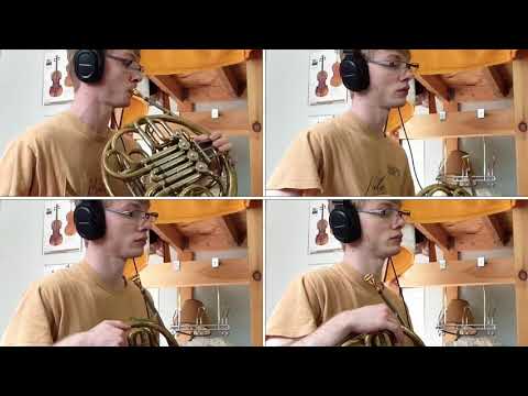 Un Chant Populaire Russe For Horn Quartet by Nikolay Tcherepnin