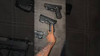 Which One You Clutchin?? G22 Gen 4 , G17 Gen 5 Frt, Psa Dagger Compact Silver Thredded Barrel #props