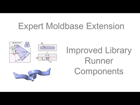 Creo Parametric - Expert Moldbase Extension - Improved Runner Library Components