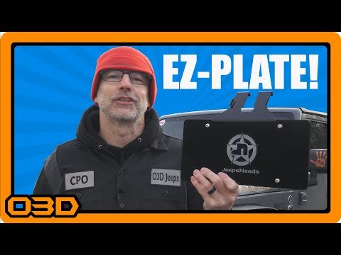 Awesome Front License Plate Mounting Solution - JeepsNeeds EZ-Plate
