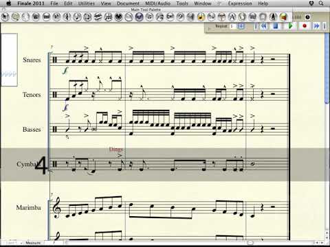 Finale Lesson 18: Dynamics (Virtual Drumline Demystified with Bryan Harmsen)