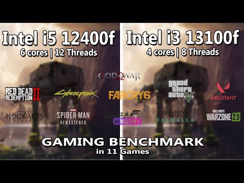 Intel i5 12400f vs i3 13100f Gaming Benchmark Test in 11 Games | #rtx3050 | @StealthGamerSG