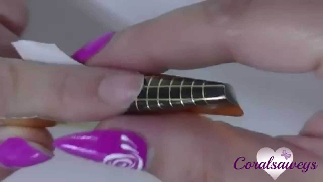 PRINCIPIANTES UÑAS Como poner correctamente las formas
