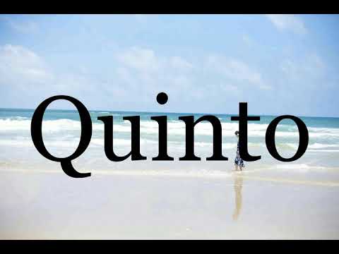 How To Pronounce Quinto🌈🌈🌈🌈🌈🌈Pronunciation Of Quinto