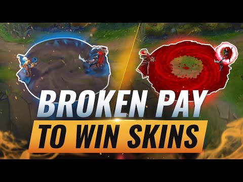 15 BROKEN Skins That BUFF Your Champion: Pay To Win? - League of Legends