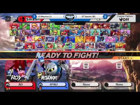 Smash@Lomas Bar 4 - Smash 4 - GF - CS Waymas(Meta Knight, Megaman) vs ST Saosin(Sheik,Roy)