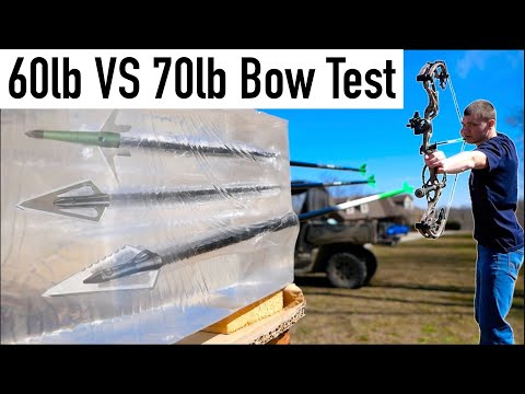 60lb vs 70lb Bow Penetration Test!