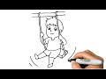 How to DRAW A BOY in SWING Easy Step by Step
