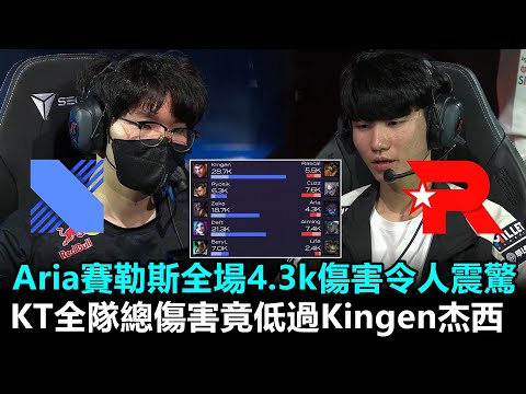 Aria賽勒斯全場4.3k傷害令人震驚！KT全隊總傷害竟低過Kingen杰西...丨2022 LCK春季賽 第4週 DRX vs KT Game3