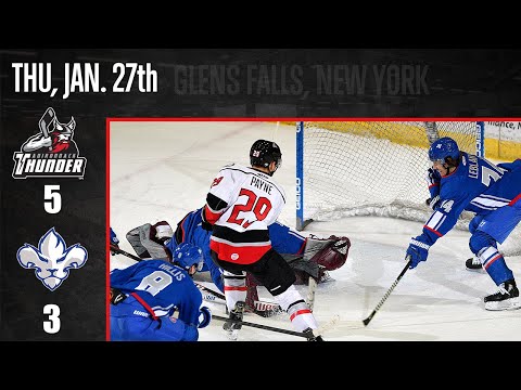 1/27/22 Adirondack Thunder 5 - Trois-Rivières Lions 3