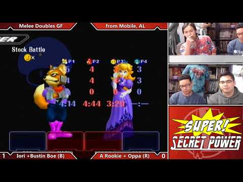 Super Secret Power: Melee Doubles GF - Sweaters + Iori (Blue) vs. A Rookie + Oppa (Red)