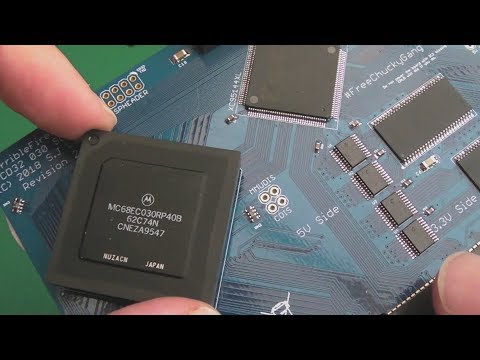 Commodore Amiga CD32 TF330 - 68030 50Mhz Accelerator + 64MB RAM + IDE - New Accelerator 2019!