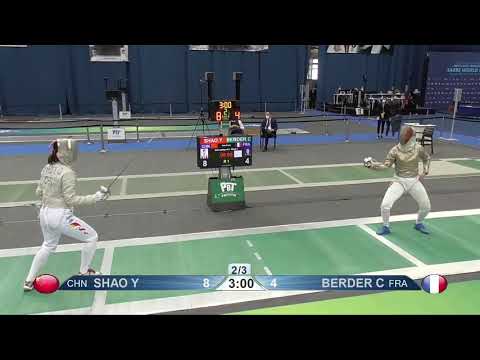 Budapest 2021 SWS - L8 - Shao CHN v Berder FRA