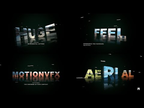Monumental Letters Modular Template for Apple Motion & FCPX - MotionVFX