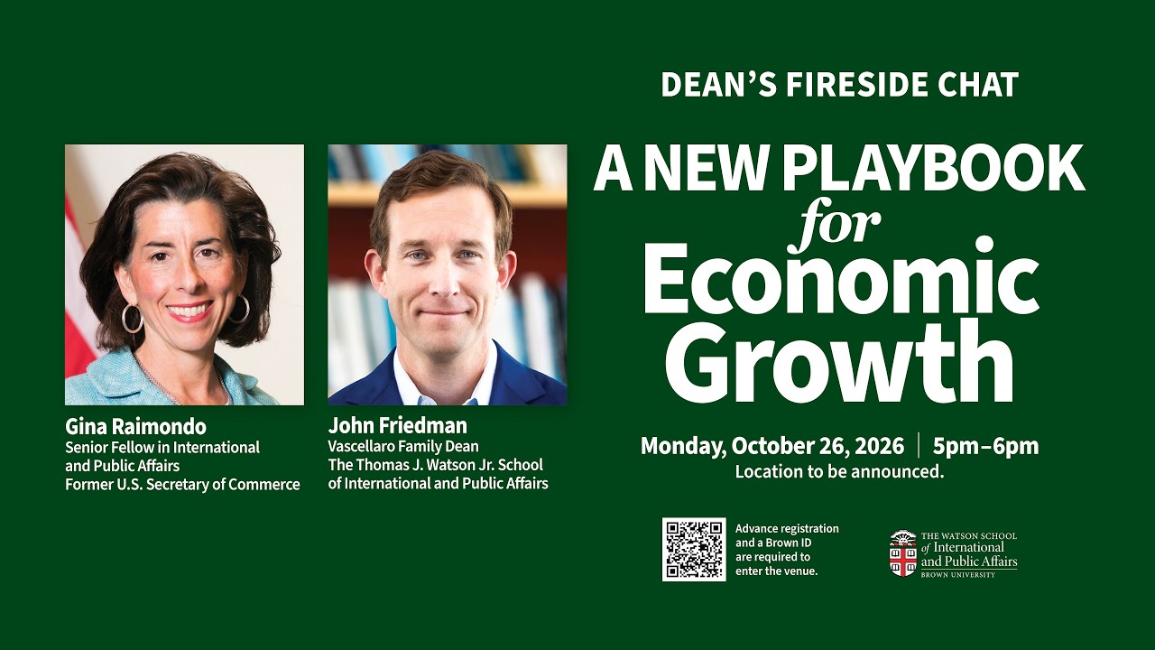Dean’s Fireside Chat — A New Playbook for Economic Growth