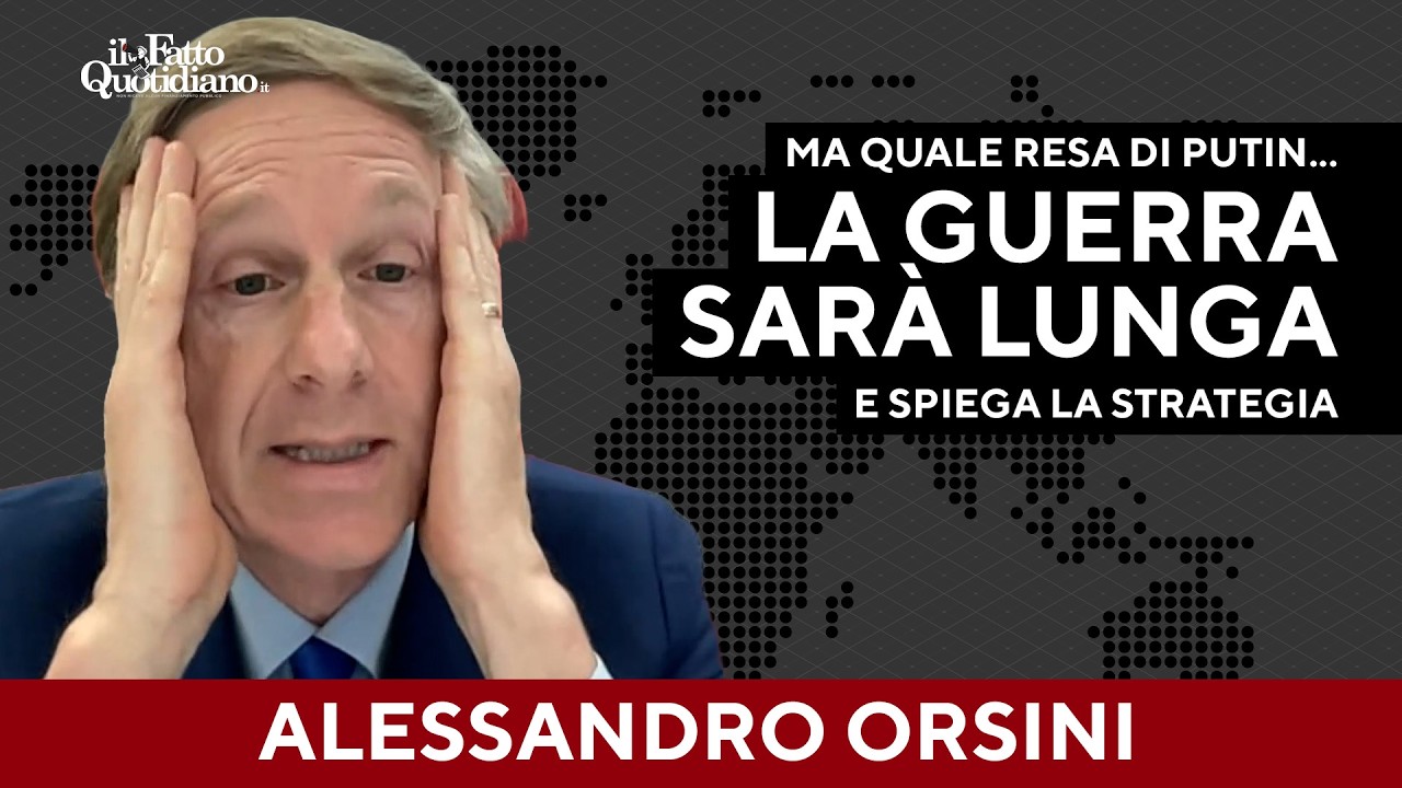 Orsini: "Nessuna resa di Putin. Vi spiego la strategia russa per l'estate"