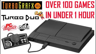 Over 100 NEC Turbo Duo & Super CD Games In Under 1 Hour
