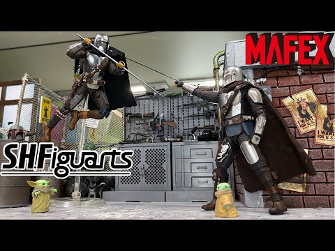 SH Figuarts and Mafex Mandalorian Comparison Review