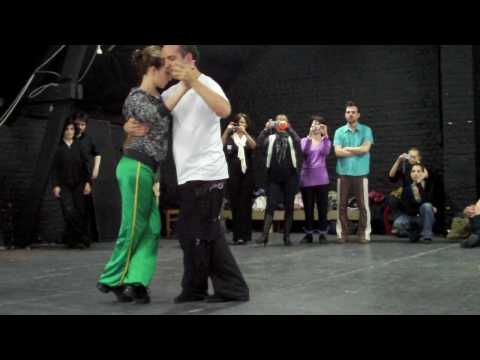  Horacio Godoy  and  Cecilia Garcia  are  dancing  to  the  milonga  "  Milonga Del 900  "
