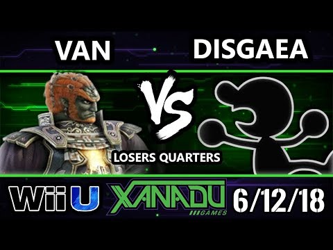 S@X 254 Smash 4 - HP | Van (Ganondorf) Vs. Disgaea (Game and Watch) - Wii U Losers Quarters