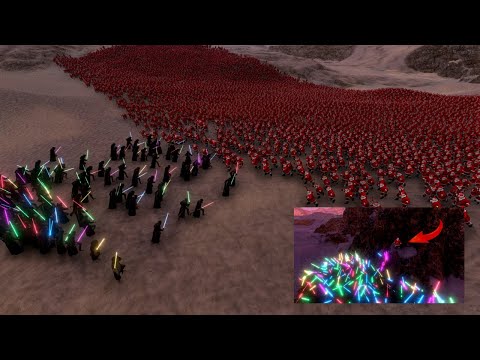 JEDI 300 VS 10.000 SANTA (ONLY 1 SANTA SURVIVE !!!) YOU MUST WATCH IT!!- Ultimate Epic Battle