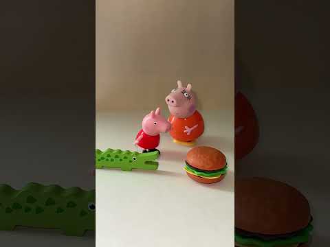 No 🐊yes 🍔 #peppapig #trending #viral #funny #comedy #shorts