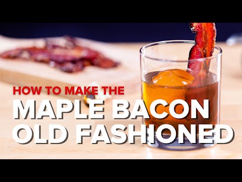 How to Make the Maple Bacon Old Fashioned! #Bourbon #CocktailRecipe