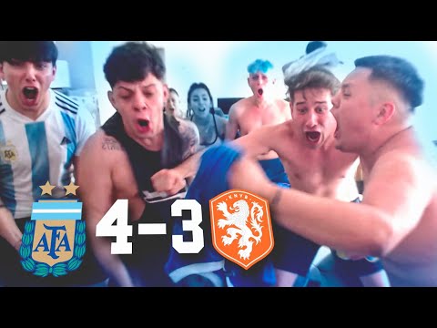 ARGENTINA 2 - HOLLAND 2 (4-3) - Argentine Fans Reaction - 2022 World Cup - La Pradera
