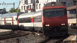preview picture of video 'SBB Intercity in Wil - IC 2000 - Zug, trainfart, train'