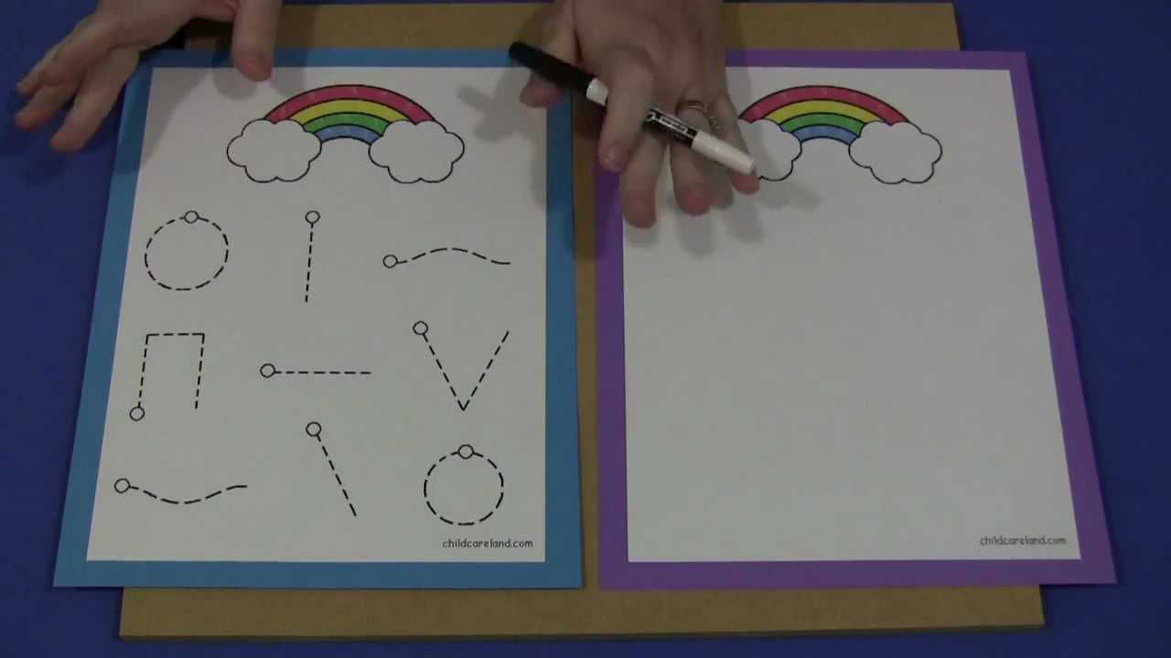 Rainbow Pre-Writing Skills Mat