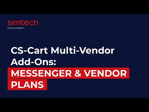 CS-Cart Multi-Vendor add-ons: Messenger & Vendor Plans