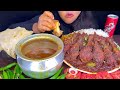Asmr mukbang eating show ||chicken leg piece with mutton curry 😝😝😝😝😝