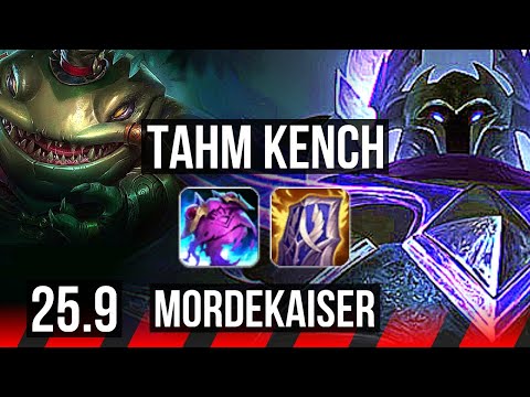 TAHM KENCH vs MORDEKAISER (TOP) | 5/1/8, 1100+ games | KR Master | 25.9