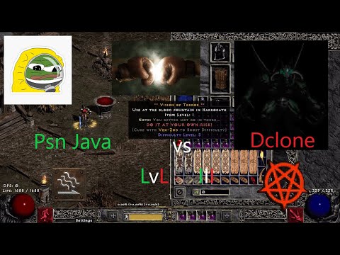 Project Diablo 2 Season 7 Poison Java vs Dclone Lvl 3