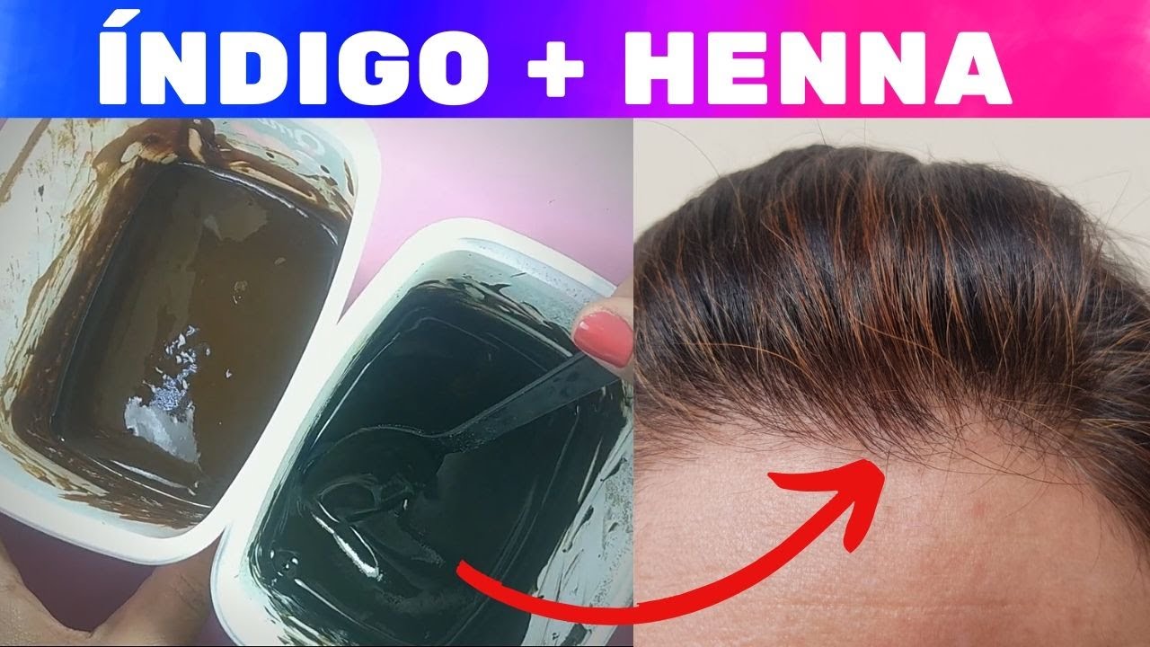 Henna + Índigo = Luzes Naturais em Fios Brancos!