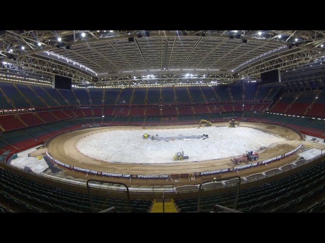 The transformation of Principality Stadium for the Adrian Flux British SGP