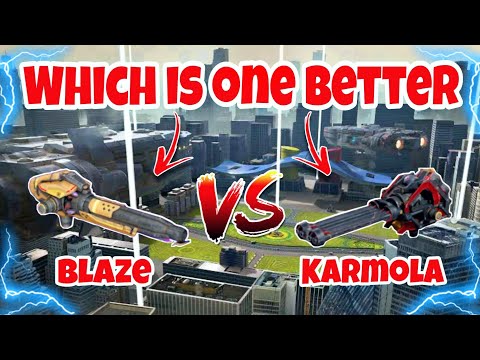 [WR] 🔥 Blaze VS Karmola Weapon Comparison |War Robots|