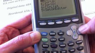 Entering data and calculating one variable statistics with a TI-84