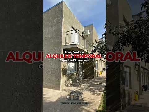 ALQUILER TEMPORAL - Capacidad para 3 personas | Arias, Córdoba