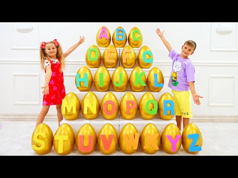 Diana and Roma's ABС English alphabet stories Compilation