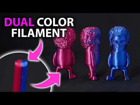 2 Colors in 1 - Unique Co-Extrusion Filament!