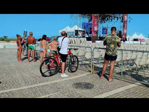 MINI CONCERT ON THE BEACH. RICCIONE. Italy - Travel Guide.#Italy