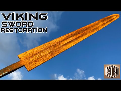 Rusted Modern VIKING's Sword RESTORATION
