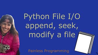 Python File I/O: append, seek, modify a file